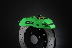 Přední brzdový kit D2 Racing pro Rover 600 (93-99), 4-pístkové brzdiče, pevné kotouče 286x26mm