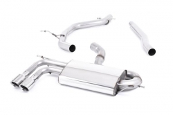 Catback výfuk Milltek Audi A3 8P 1.8 TSI 2WD 3-dv. (08-12) - verze bez rezonátoru