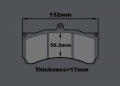 Přední brzdový kit D2 Racing pro Chevrolet Cavalier (95-05), 6-pístkové brzdiče, pevné kotouče 356x32mm