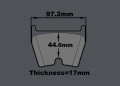 Přední brzdový kit D2 Racing pro Alfa Romeo 146 (94-01), 8-pístkové brzdiče, plovoucí kotouče 421x36mm