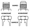 Fitinka rovná D-06 (AN6) 9/16"x18-UNF - Push-On system - výstup na hadici