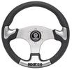 Volant Sparco Helios P222 345mm - černý/stříbrný - PU