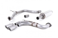 Catback výfuk Milltek Seat Leon 5F FR 2.0 TDI 184PS SC 5dv. manual/DSG (13-) - verze s rezonátorem - koncovká titanová (homologace)