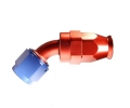 Fitinka koleno 45° D-08 (AN8) 3/4"x16-UNF - teflonová PTFE hadice